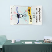 ラットレースおもしろい引退 横断幕 (トレードショー)