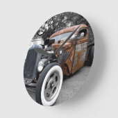 ラットロッド壁時計 ラウンド壁時計 (傾斜)