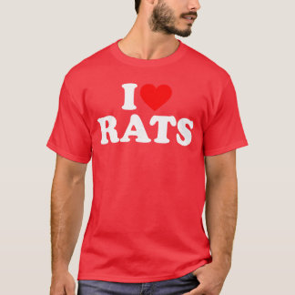 ラット大好き レトロなラット Tシャツ