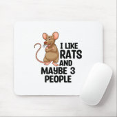 ラット愛好家 |ネズミがネズミをペットにペット動物の贈り物 マウスパッド (マウス)