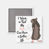 ラット愛好者 マグネット (正面/裏面)