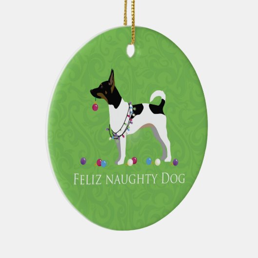 『ラット・テリア・フェリス・ドいけなッグ・クリスマス』 セラミックオーナメント (右)