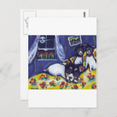 ラット・テリア・ラウンジャー ポストカード (正面/裏面)