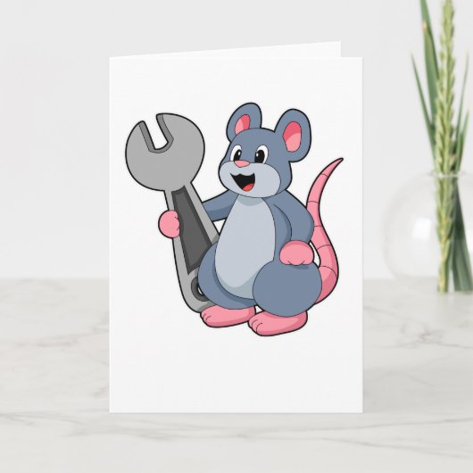 ラット as メカニック with レンチ カード (正面)