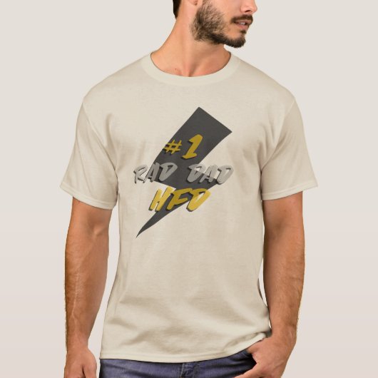 ラッドダッドNo1 ハッピーファーザーズデイTシャツ Tシャツ (正面)
