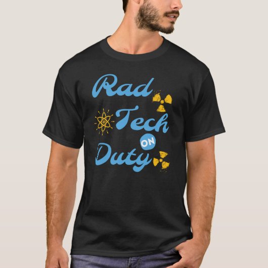 ラッドテック勤務中 - 放射線技師 Tシャツ (正面)