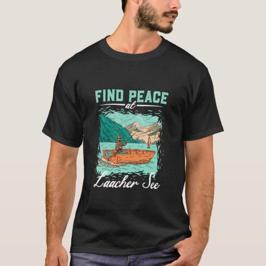 ラッハ湖での釣り Tシャツ (正面)
