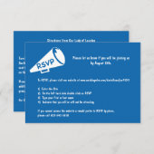 ラッパの招待状 出欠カード (正面/裏面)