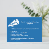 ラッパの招待返信カード 出欠カード (スタンド正面)