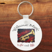 ラッパは鳴らず音楽も無ければ命は吹き裂ける キーホルダー (正面)