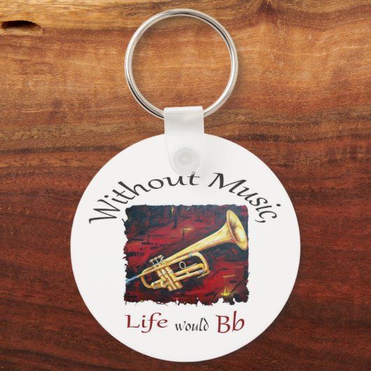 ラッパは鳴らず音楽も無ければ命は吹き裂ける キーホルダー (正面)