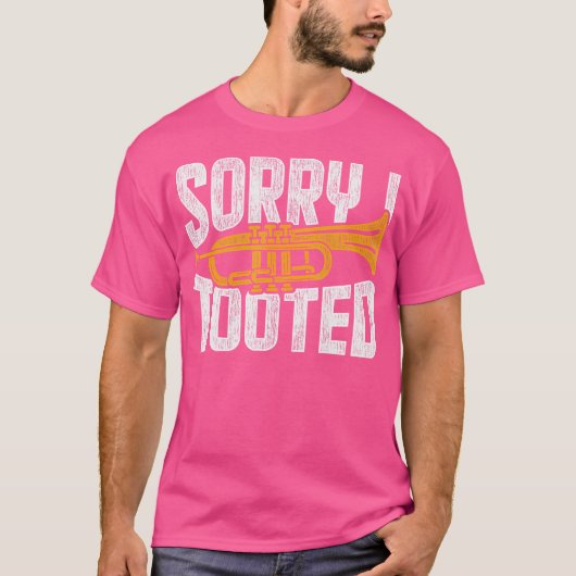 ラッパを張ってごめんなさい Tシャツ (正面)