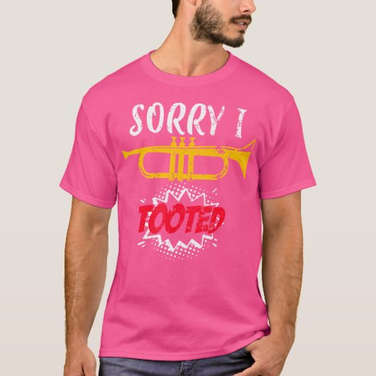 ラッパを張ってごめんなさい Tシャツ (正面)