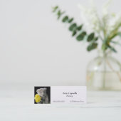 ラッパスイセンくまのしおりの名刺 スキニー名刺 (スタンド正面)