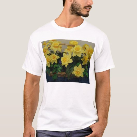 ラッパスイセンのバスケット Tシャツ (正面)