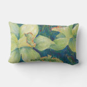 ラッパスイセンのピスタシオの枕 ランバークッション (裏面)