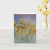 ラッパスイセンのメッセージカード カード (黄色い花)
