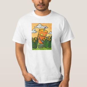 ラッパスイセンのロボット Tシャツ