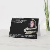 ラッパスイセンの挨拶状 カード (裏面)