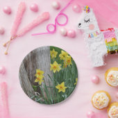 ラッパスイセンの紙皿 ペーパープレート (パーティー)