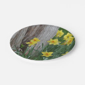 ラッパスイセンの紙皿 ペーパープレート (アングル)