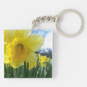 ラッパスイセンの鍵鎖 キーホルダー (裏面)