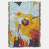 ラッパスイセン毛布として宇宙 スローブランケット (正面縦)