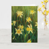 "ラッパスイセン" カード (黄色い花)