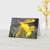 ラッパスイセン カード (黄色い花)