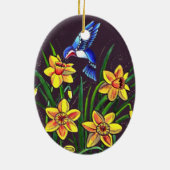 ラッパスイセン セラミックオーナメント (裏面)