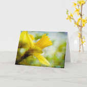 ラッパスイセン • 挨拶状 カード (黄色い花)