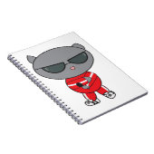 ラッパーキャット・イン・トラック ノートブック (右側)