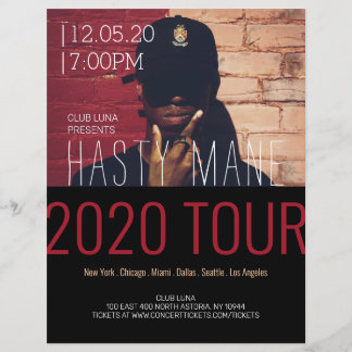 ラッパーコンサートバンドミュージックツアー チラシ