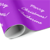 ラッパーソナライズされたピング紙と休日の願い ラッピングペーパー (ロールコーナー)