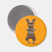 ラッパー豚 マグネット (正面/裏面)