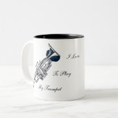 ラッパ遊を愛す ツートーンマグカップ (正面左)