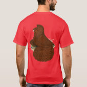 ラッパ・ピジョン・レッド Tシャツ (裏面)