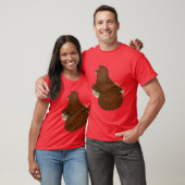 ラッパ・ピジョン・レッド Tシャツ (ユニセックス)