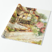 ラッビクトリアンピング紙 ラッピングペーパー (アンロールド)