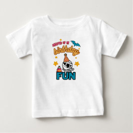 ラッピングされたミイラのバースデーTシャツ ベビーTシャツ