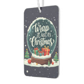 ラッピングしよう クリスマスの雪玉デザイン カーエアーフレッシュナー (左)