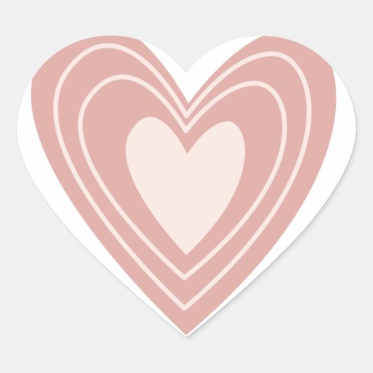 ラッピングに使えるかわいいピンクのハート型ステッカー ハートシール (正面)