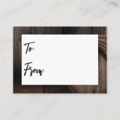 ラッピングは不要！木樽カードを拒否しよう エンクロージャーカード (裏面)