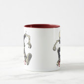 ラッピングスケルトンハロウィーン – 不気味踊りビベス マグカップ (中央)