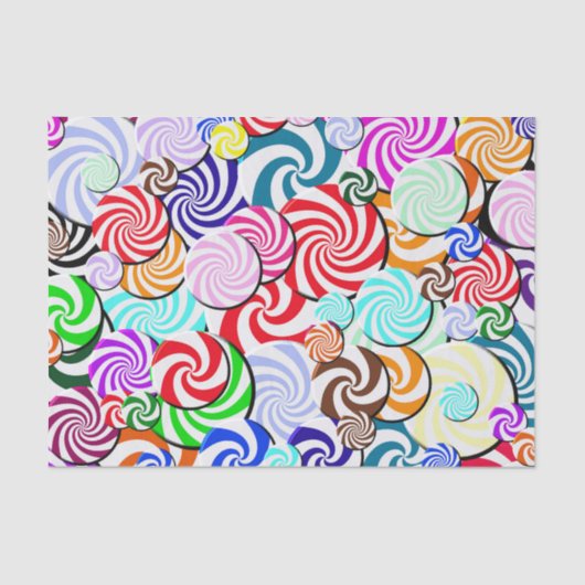 ラッピングティッシュ – キャンディコラージュ 薄葉紙 (正面)