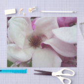 ラッピングティッシュ – ソーサーマグノリア開花 薄葉紙 (クラフト)