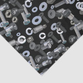 ラッピングティッシュ – ナットとボルト 薄葉紙 (詳細)