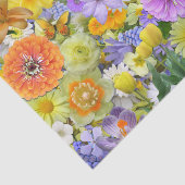 ラッピングティッシュ – 花と蝶 薄葉紙 (詳細)