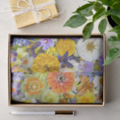 ラッピングティッシュ – 花と蝶 薄葉紙 (ギフト)