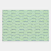 ラッピングパーソナライズされた紙ベビーシャワー/誕生日 ラッピングペーパーシート (正面3)